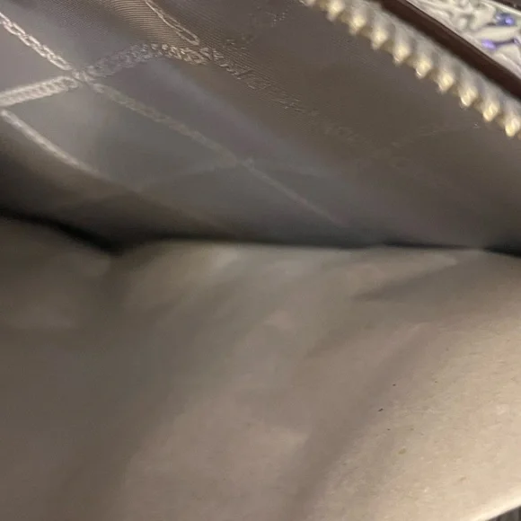 MICHAEL KORS Jet Set Large East West Crossbody &Card Holder Gift Box Silver - Picture 9 of 10